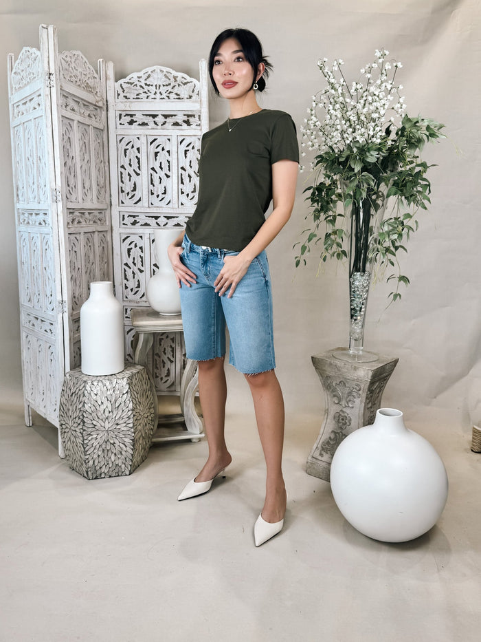 L'Agence Elise L/R Bermuda Shorts