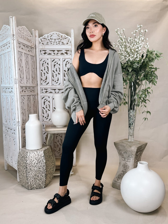 Joah Brown Oversized Zip Hoodie