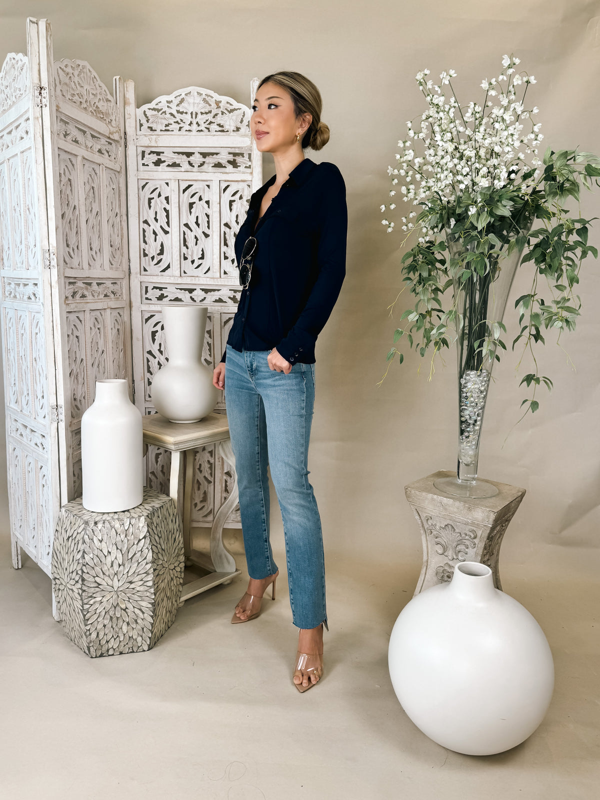 Frame Jersey Button Up Shirt