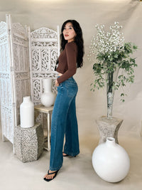 Pistola Jadyn Double Button Low Slung Palazzo