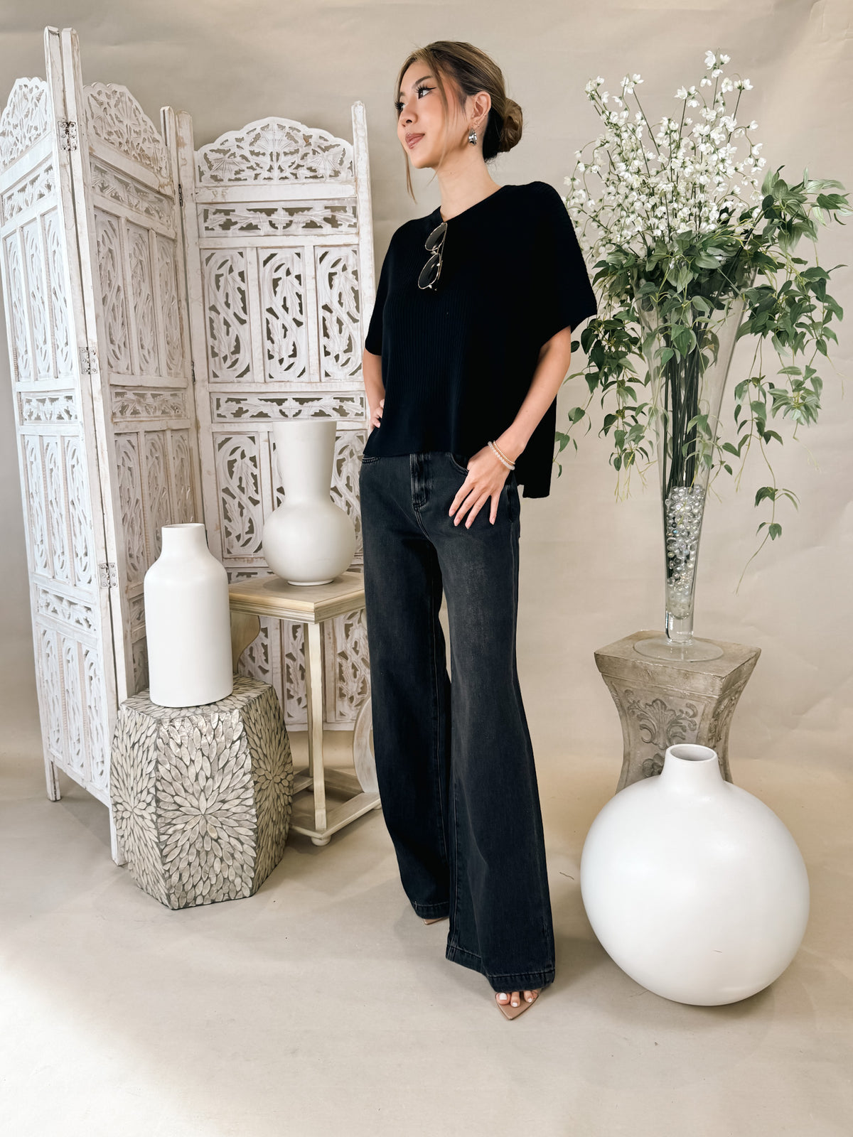 Pistola Jadyn Low Slung Palazzo Jean