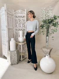 Stillwater The Hygge Rib Long Sleeve Crop