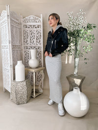 Lamarque Biker Jacket W/ Removable Hood