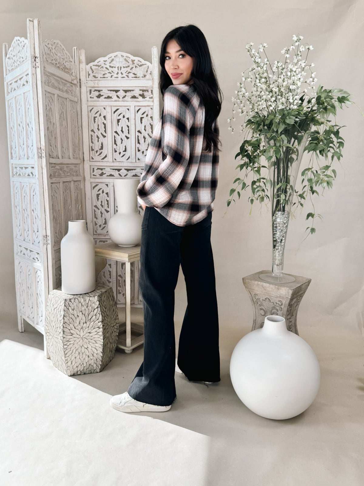 Bella Dahl L/S Shirred Raglan Shirt