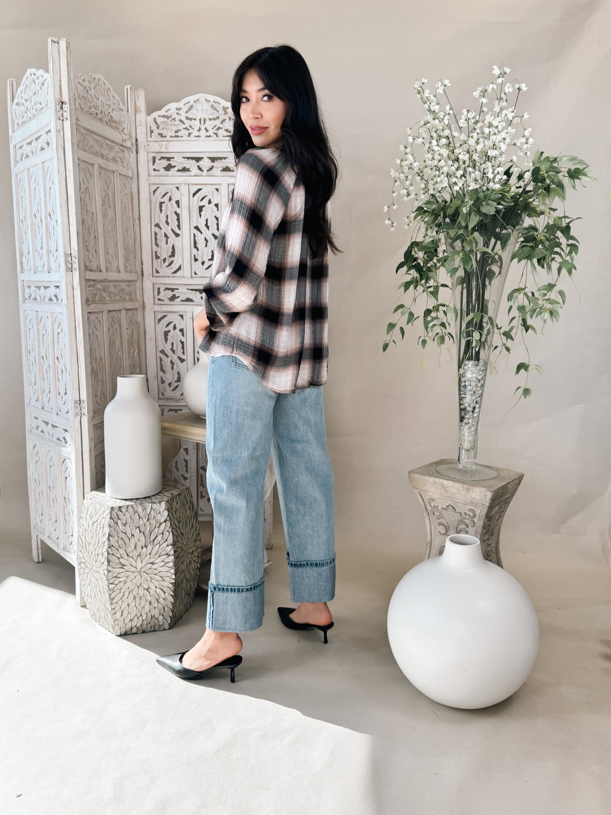 Bella Dahl L/S Shirred Raglan Shirt