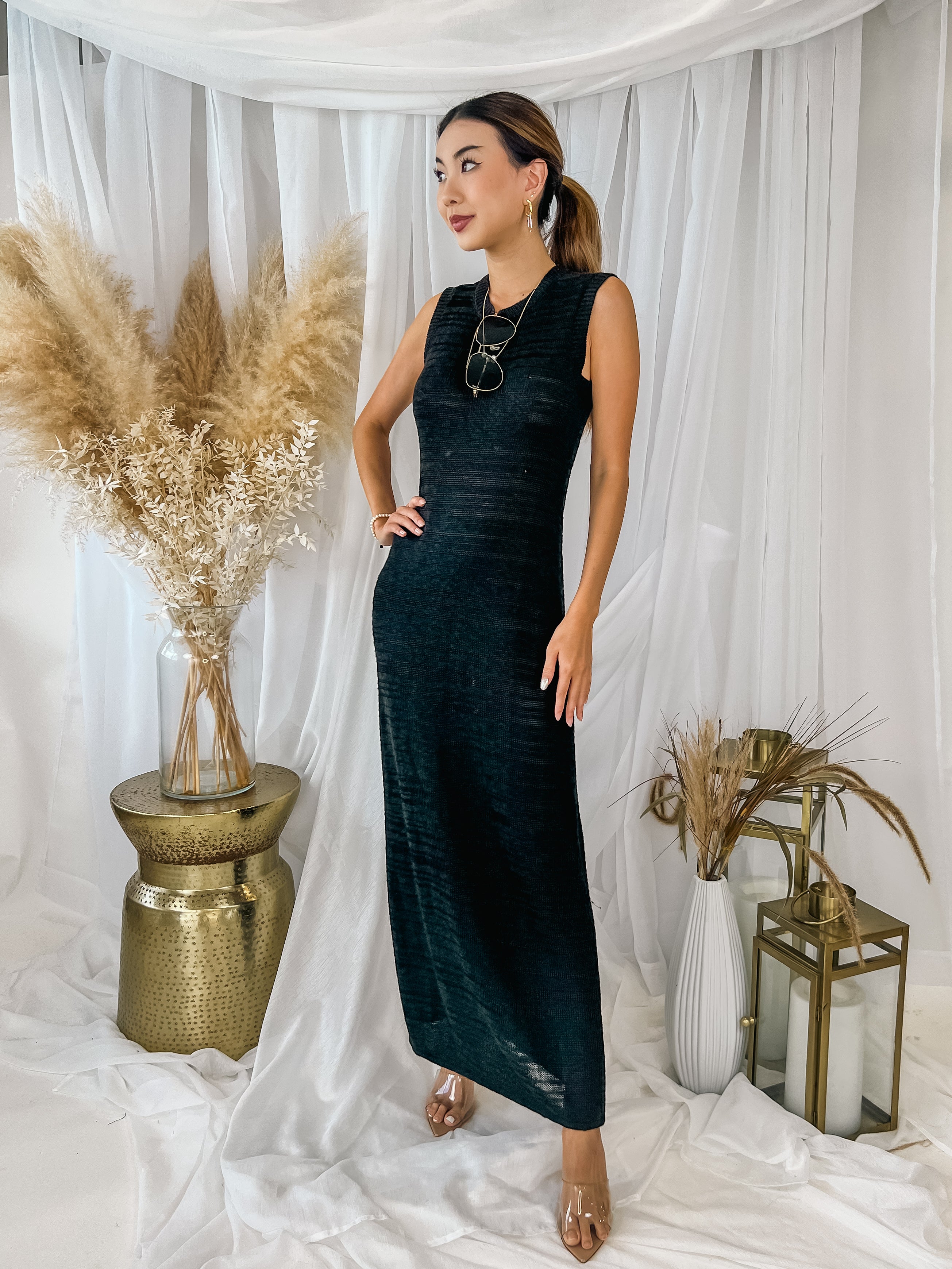 Third Form Haze Knit Maxi Tank Dress – Mikinola