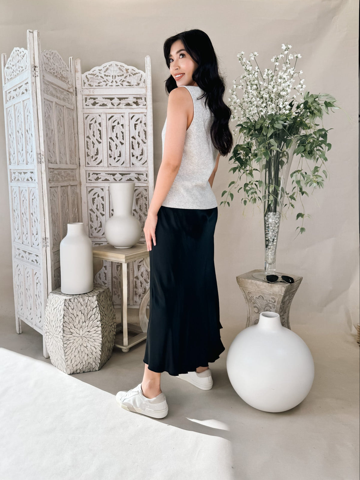 Z Supply Europa Poly Sheen Skirt