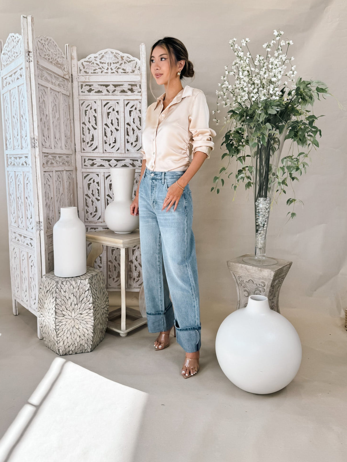 Pistola Ryder High Rise Cuffed Straight