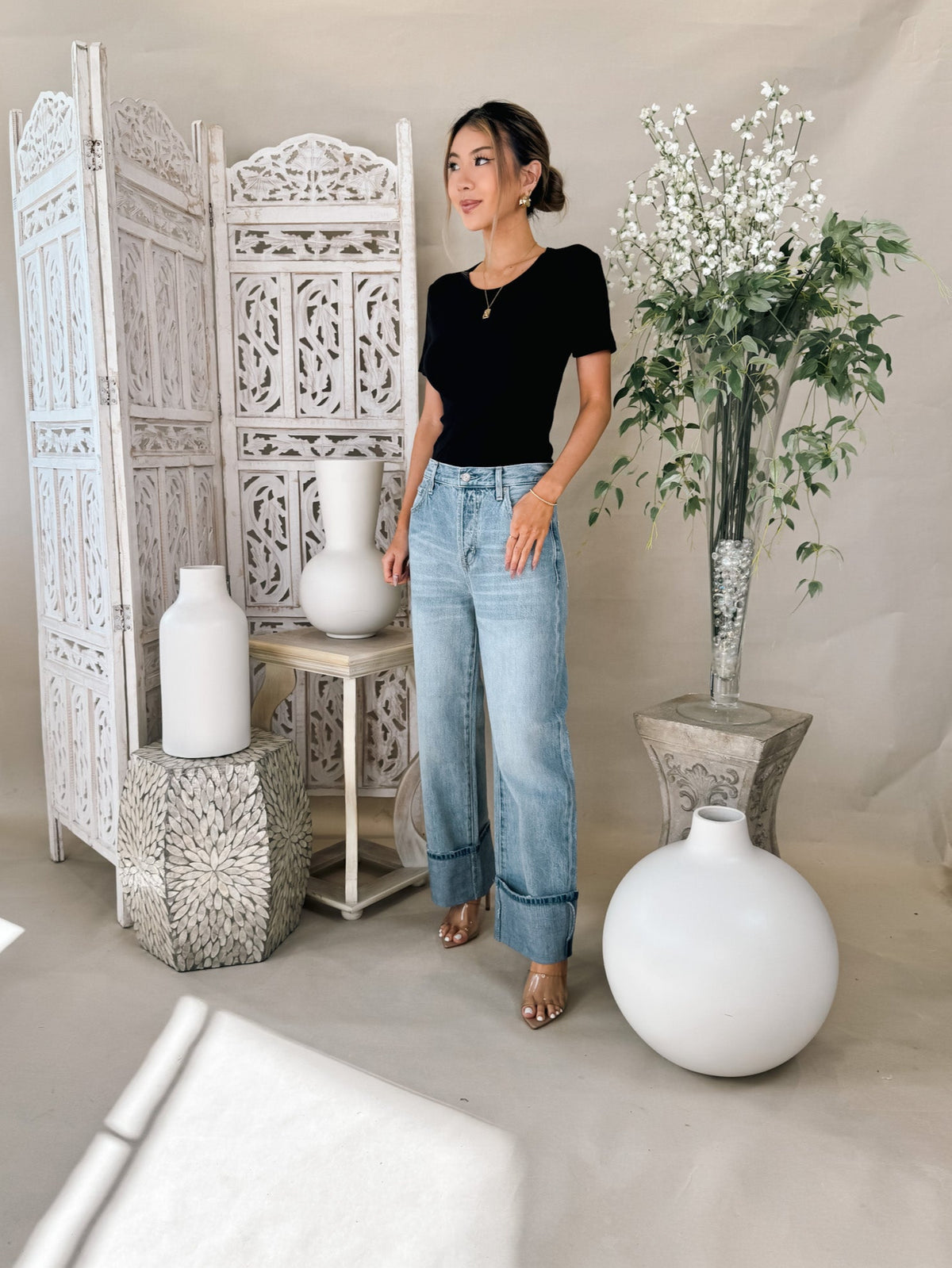 Pistola Ryder High Rise Cuffed Straight