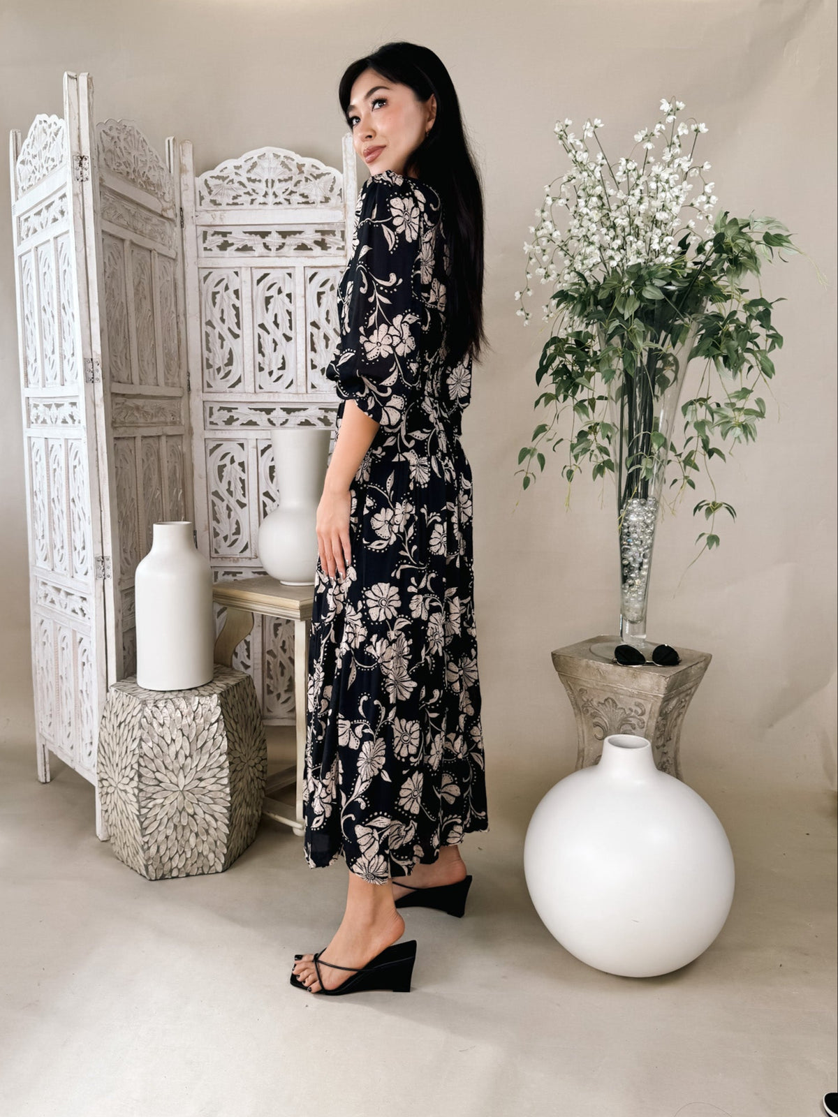 Z Supply Adelina Ari Floral Midi Dress