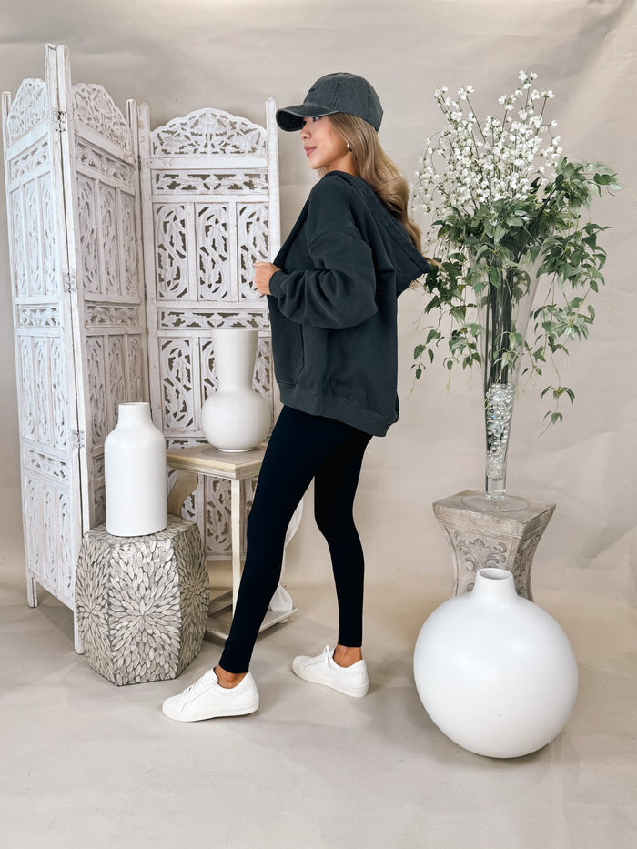 Joah Brown Oversized Zip Hoodie