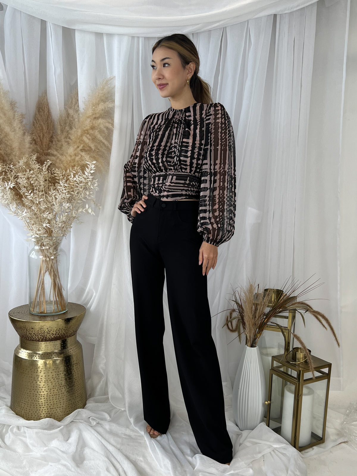 L'Agence Clayton H/R Wide Leg