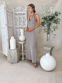 Mon Renn Shoal Knit Halter Dress