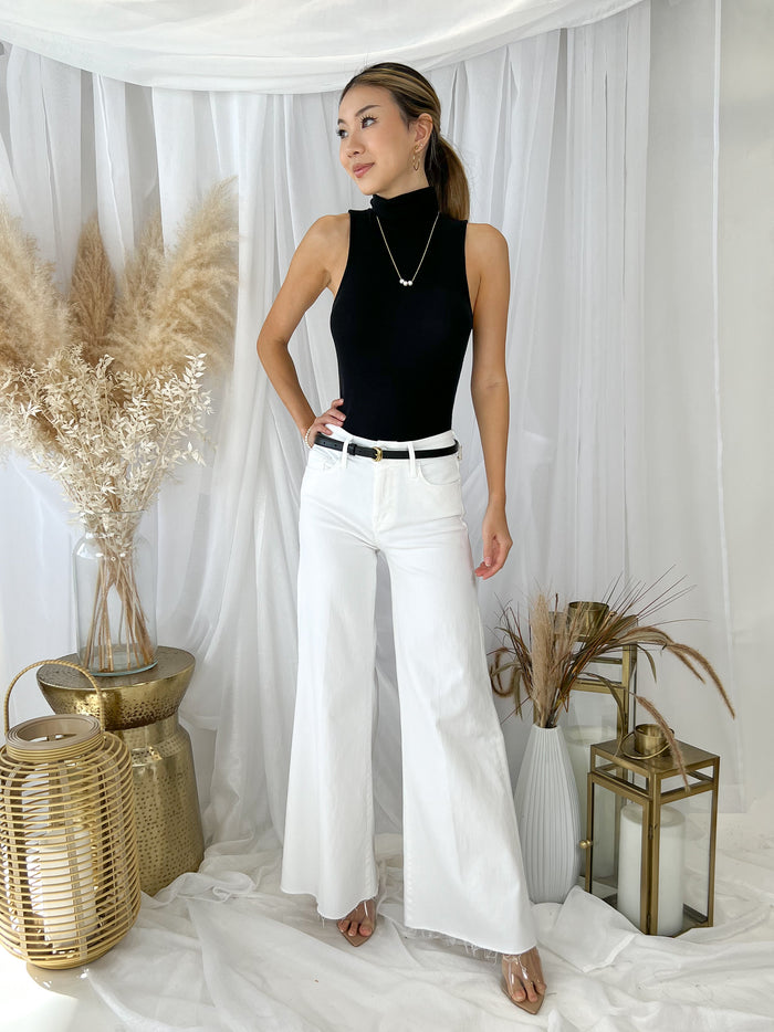 Frame Sleeveless Turtleneck Top