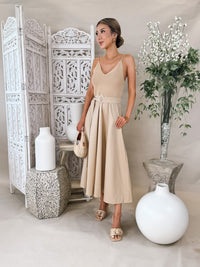 Karina Grimaldi Phoenix Knit Combo Dress