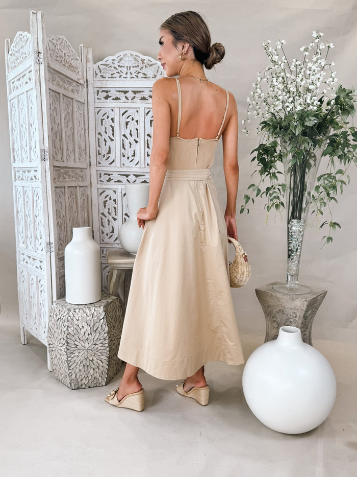 Karina Grimaldi Phoenix Knit Combo Dress