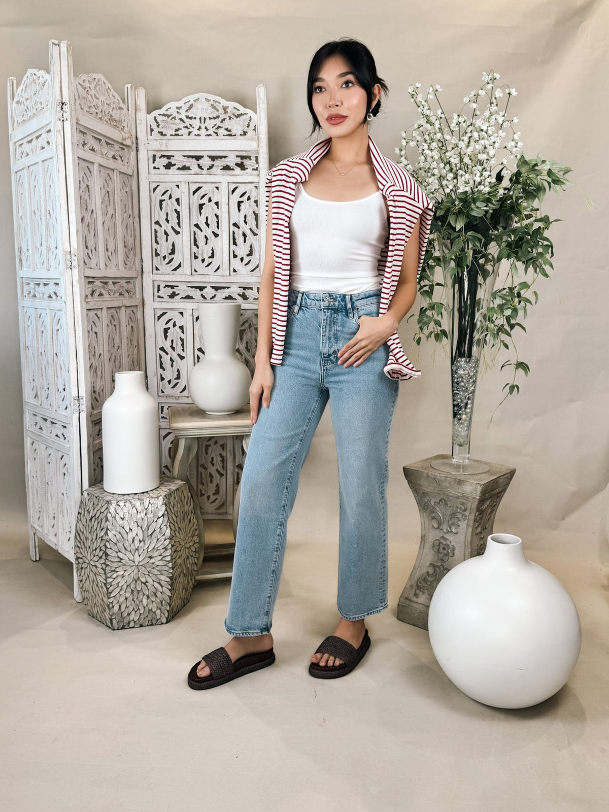 Vir Vita Camille Striped Top