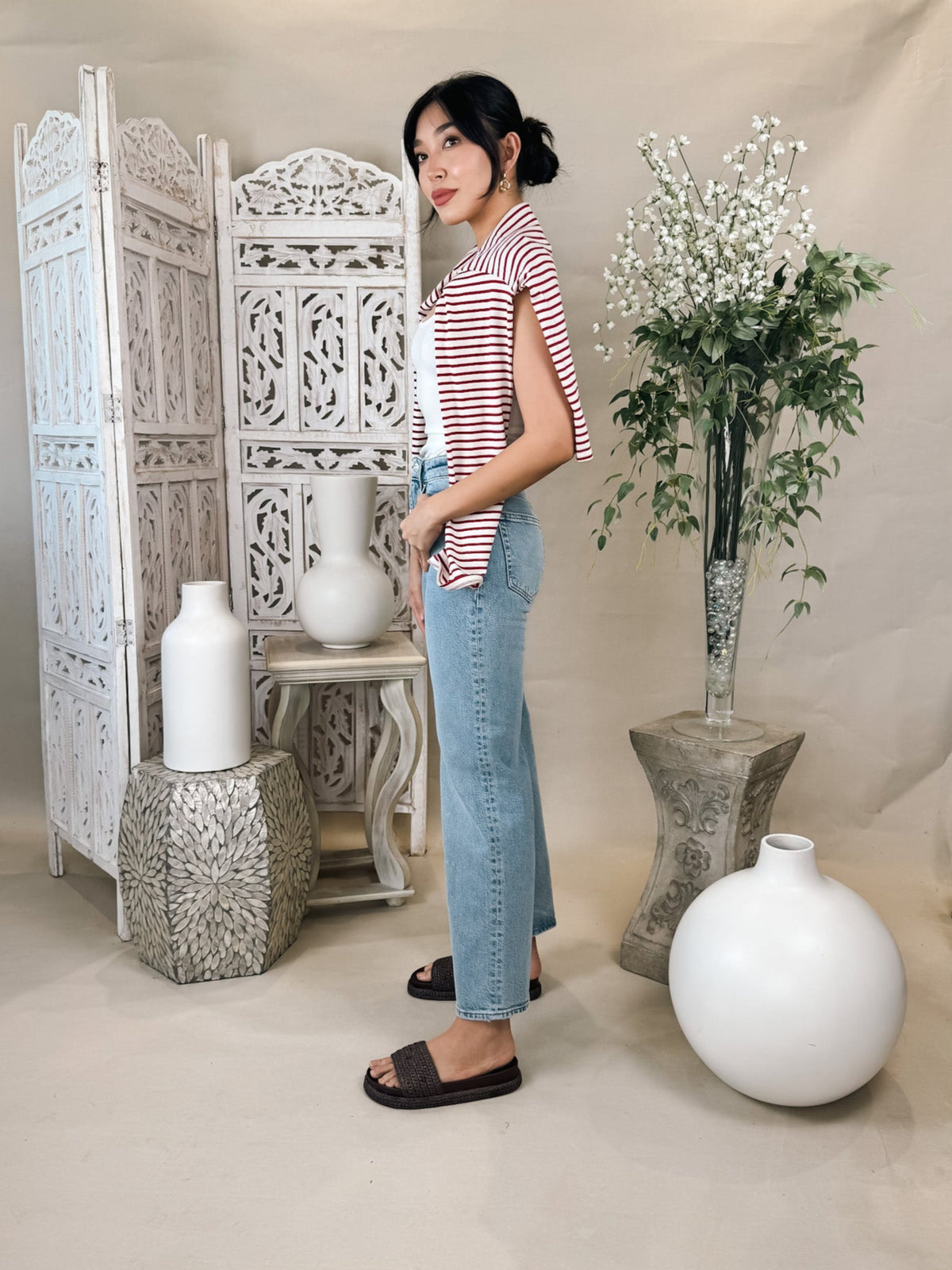 Vir Vita Camille Striped Top