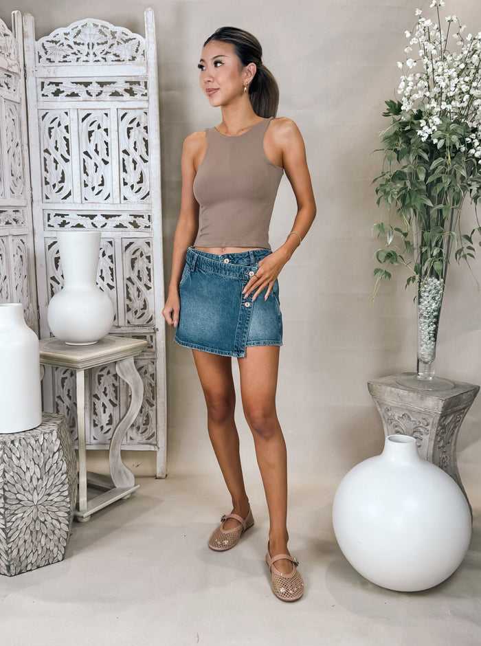 Free People Wynne Denim Skirt