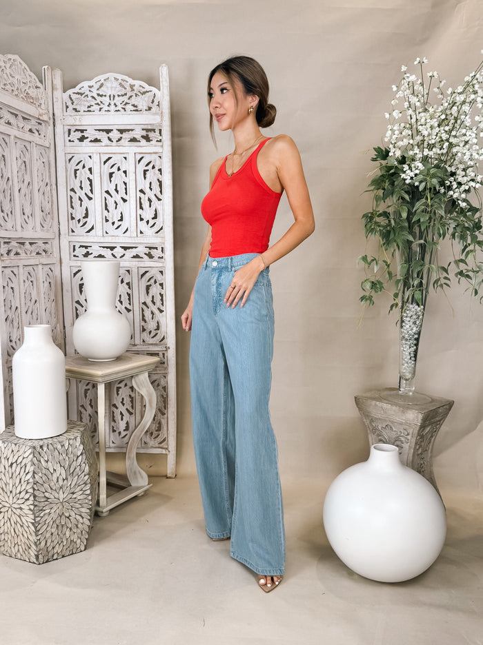 Z Supply Mia Loose Wide Leg Denim