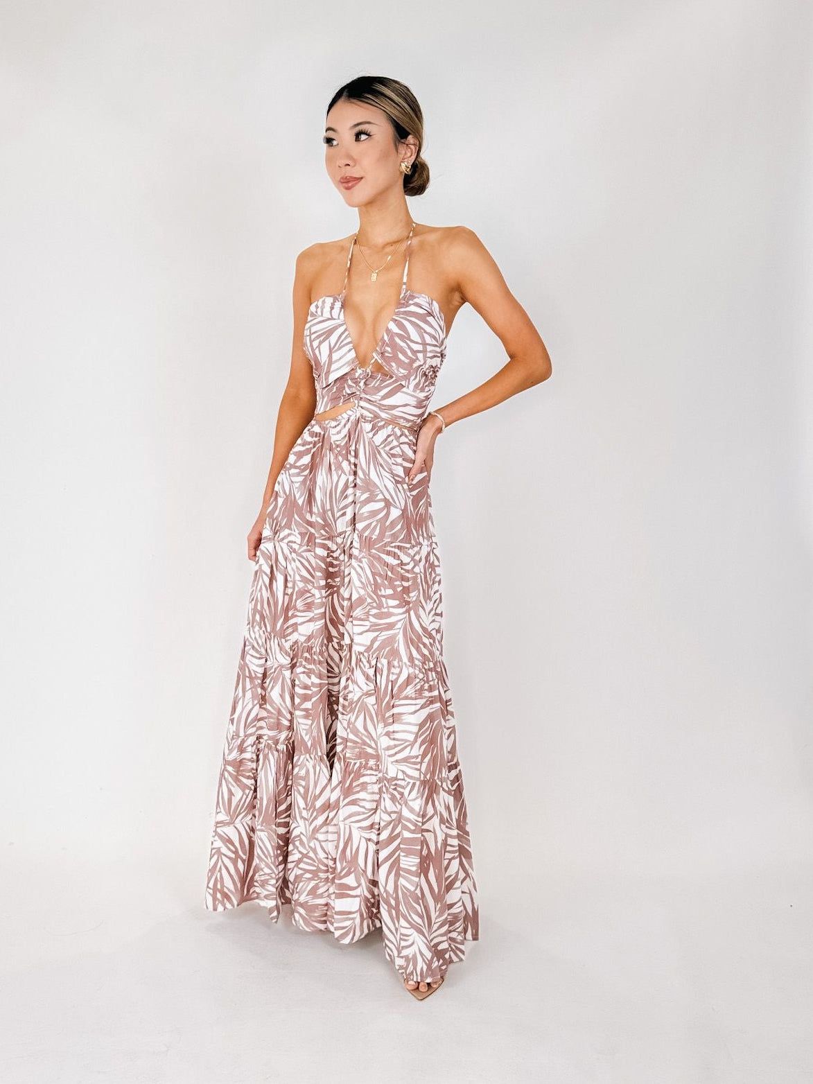 Elan Cut Out Maxi Dress – Mikinola