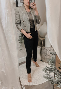 L'Agence Inez Crop Blazer