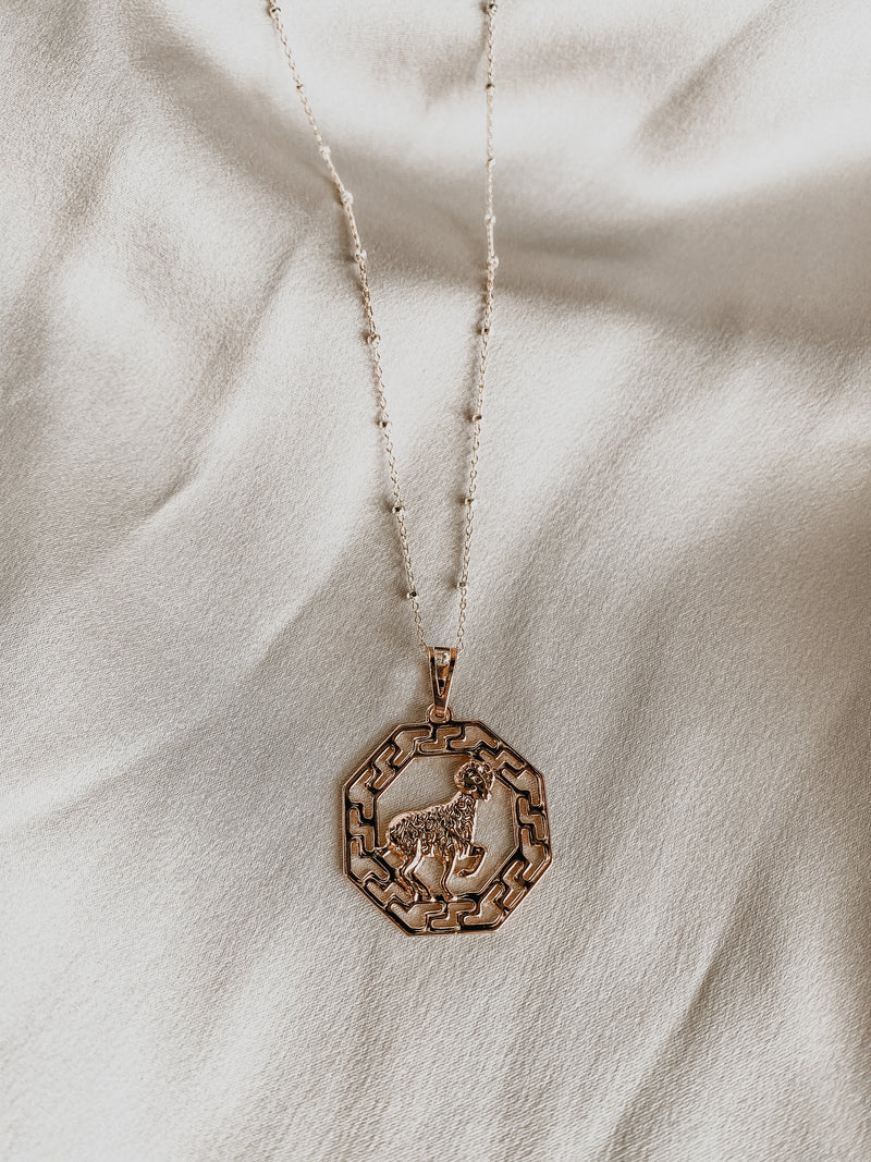 Love Me Knots Horoscope Necklace Aries