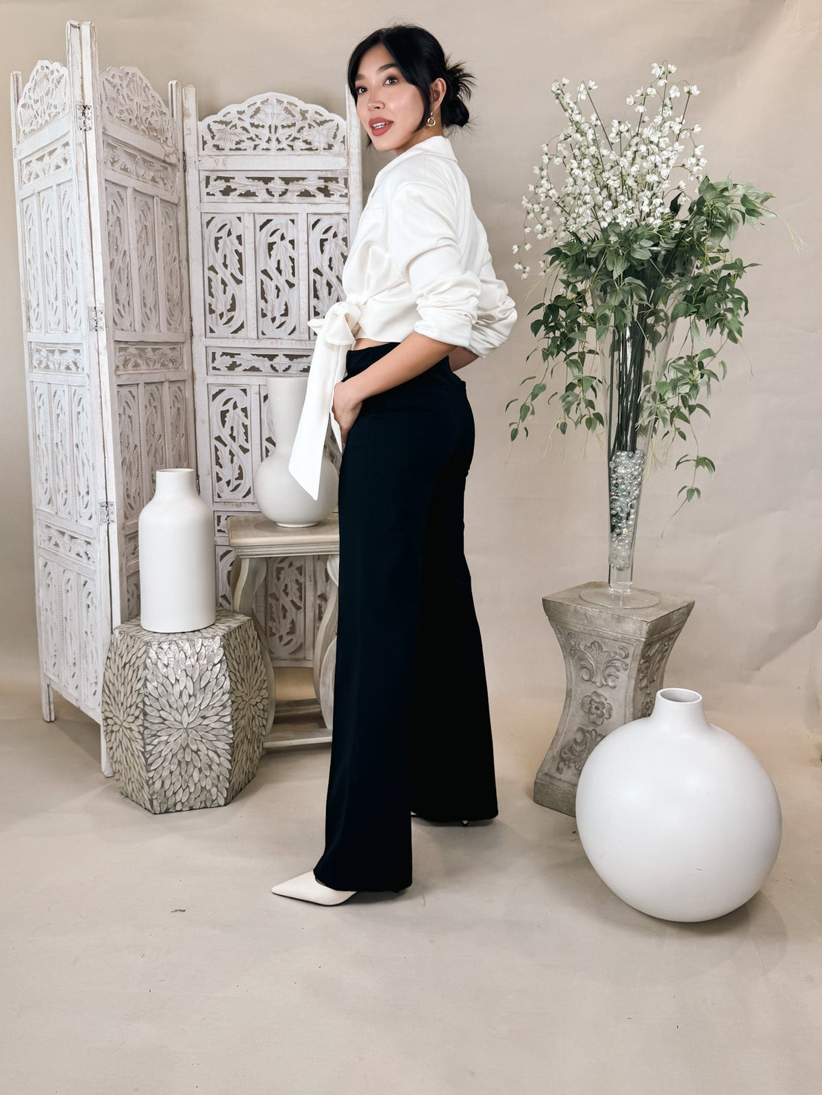 Commando Neoprene CEO Wide Leg Trouser