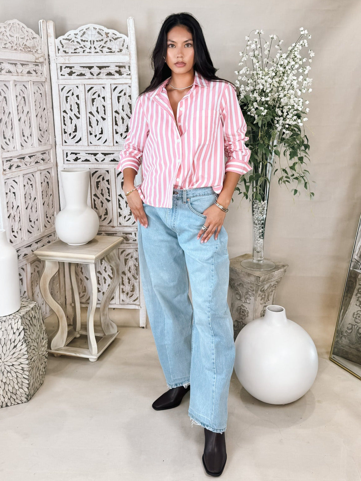 aligrace Tilt Barrel Jean