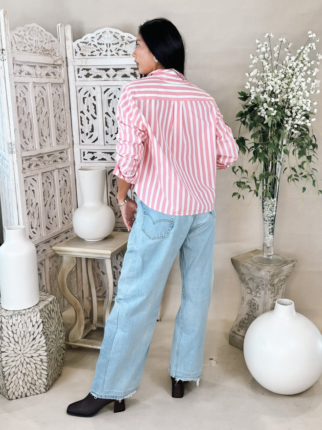 aligrace Tilt Barrel Jean