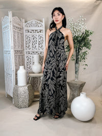 Elan Maxi Halter Dress