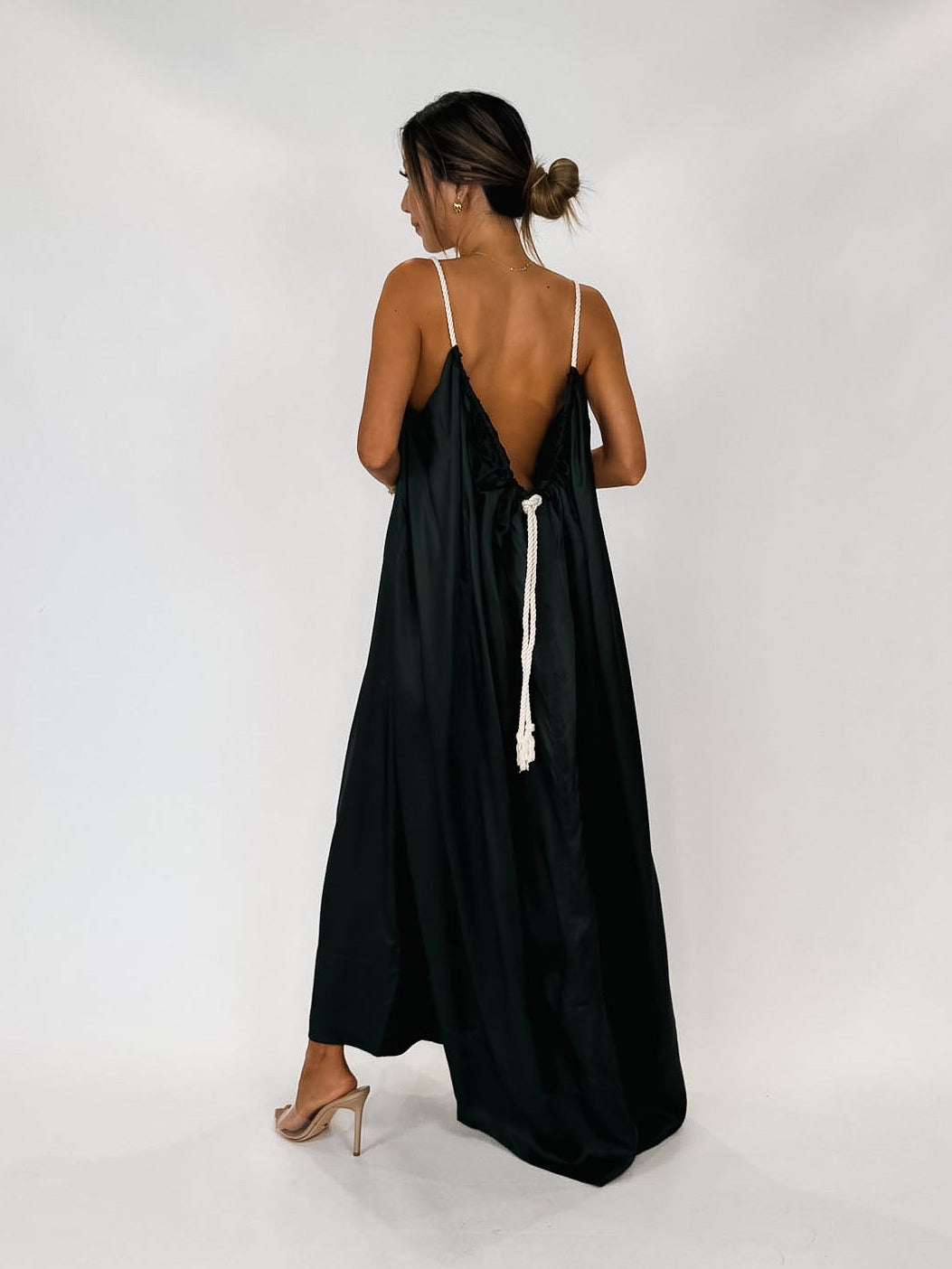 Bondi Born Como Tie Neck Maxi Dress