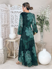 Hutch Long Sleeve Wrap Maxi Dress