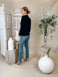 Frame Le High Straight Corkscrew Jean