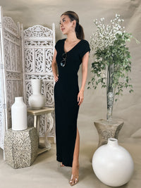 Myles Price Supima 2x1 V Neck Maxi Dress