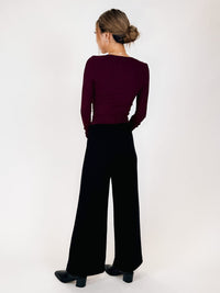 Enza Costa Silk Rib Essential Cardigan