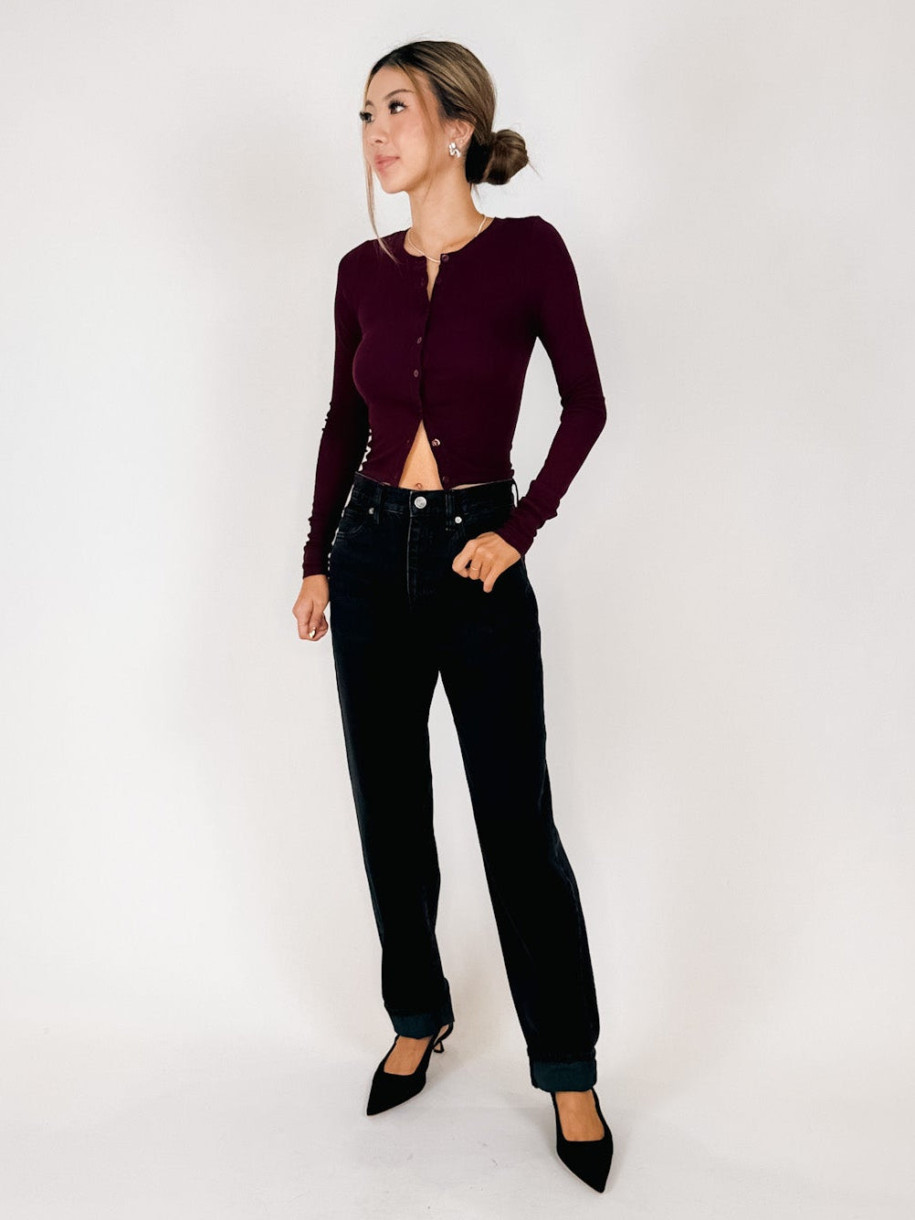 Enza Costa Silk Rib Essential Cardigan