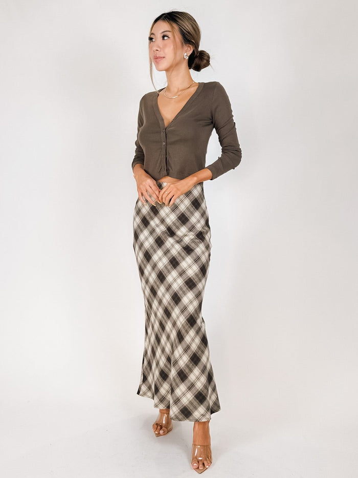 Z Supply Europa Plaid Midi Skirt