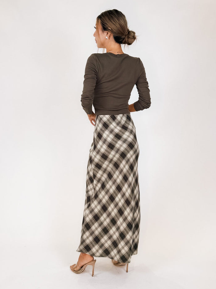 Z Supply Europa Plaid Midi Skirt