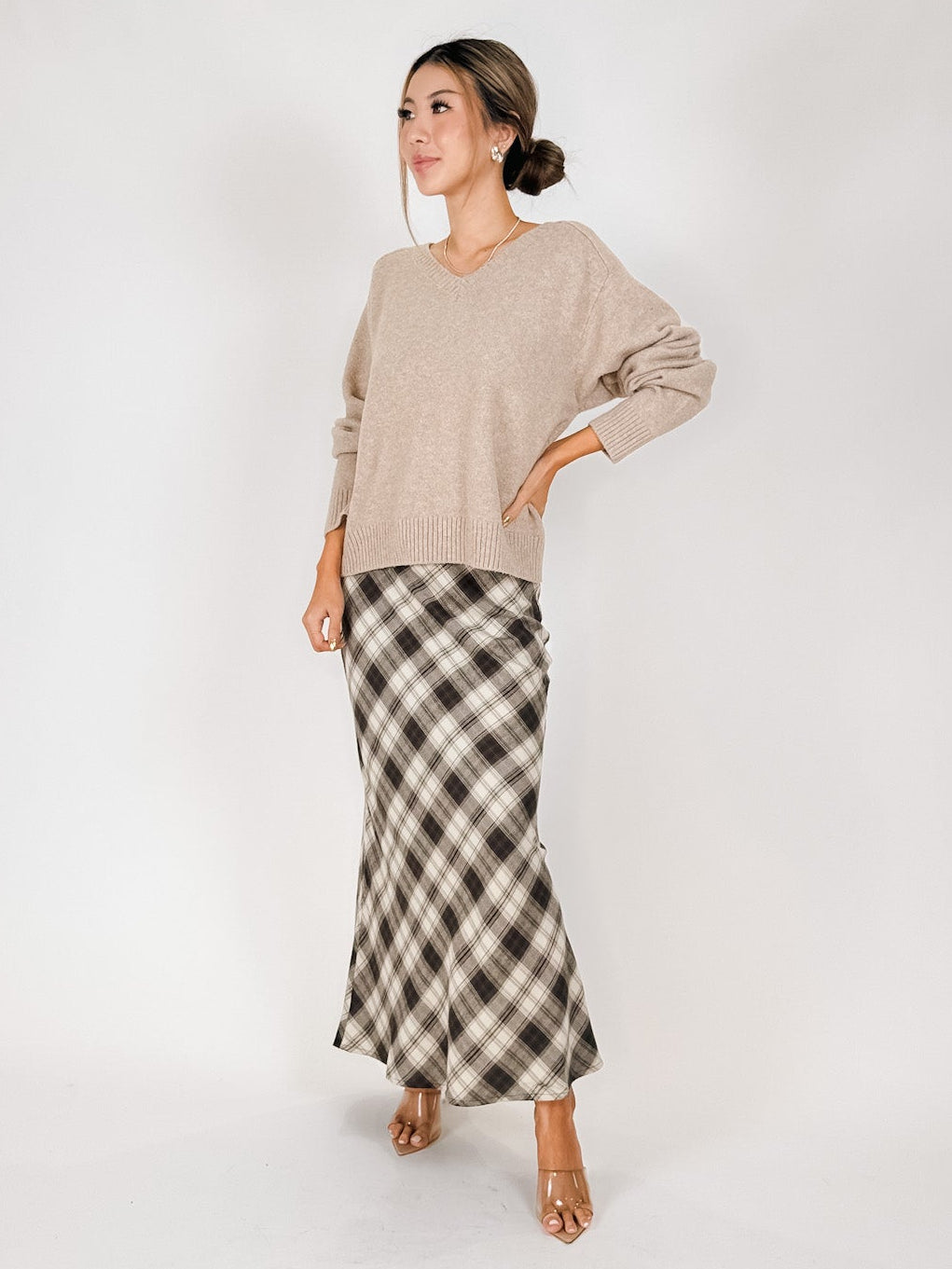 Z Supply Europa Plaid Midi Skirt