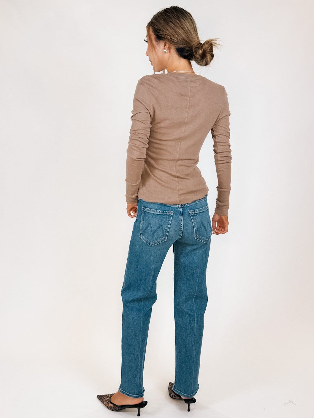 Enza Costa Cashmere Easy Cuffed Crew