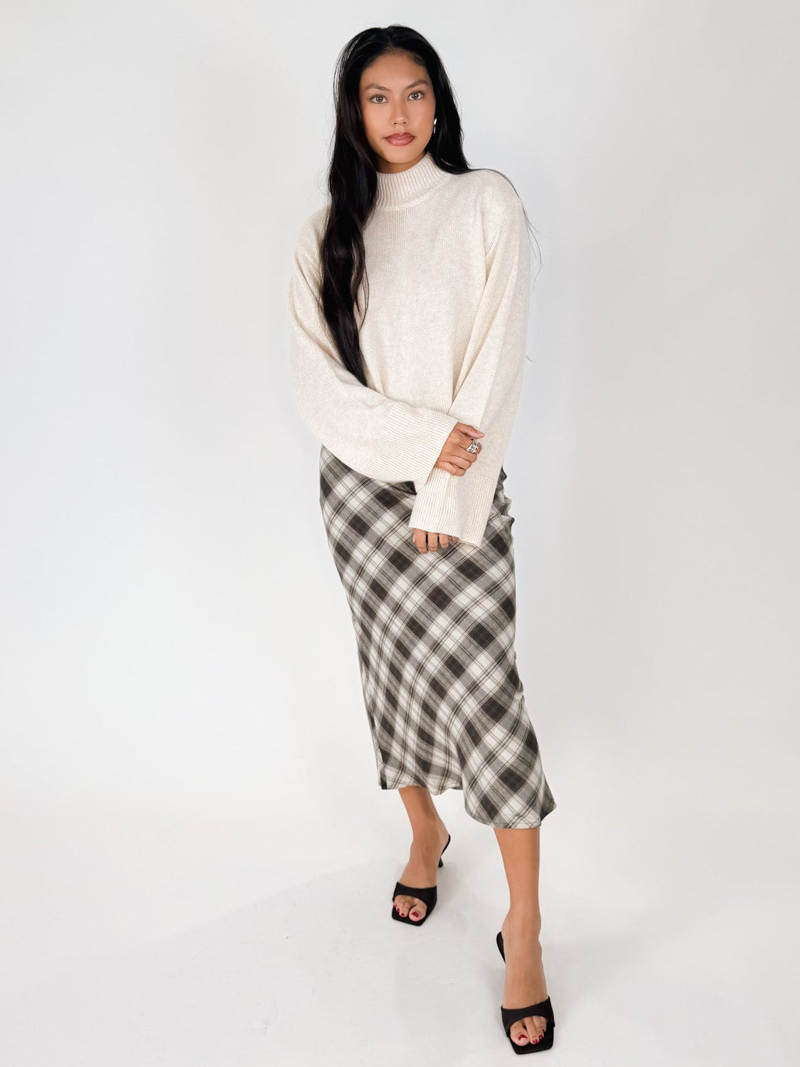 Z Supply Europa Plaid Midi Skirt
