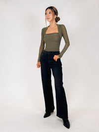 Pistola Kyra Ankle High Rise Bowed Ankle Jean