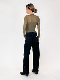 Pistola Kyra Ankle High Rise Bowed Ankle Jean