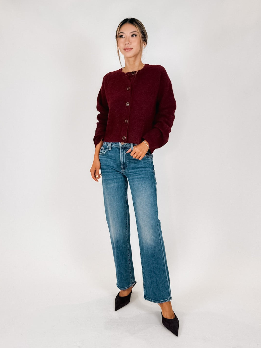 Mother The Mid Rise Rambler Zip Ankle