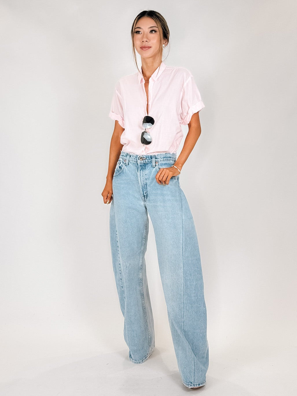 aligrace Tilt Barrel Jean