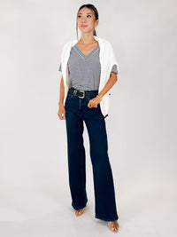 Splendid Kacey Stripe V Neck Tee