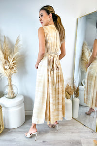 Bella Dahl Sleeveless Pleat Front Maxi