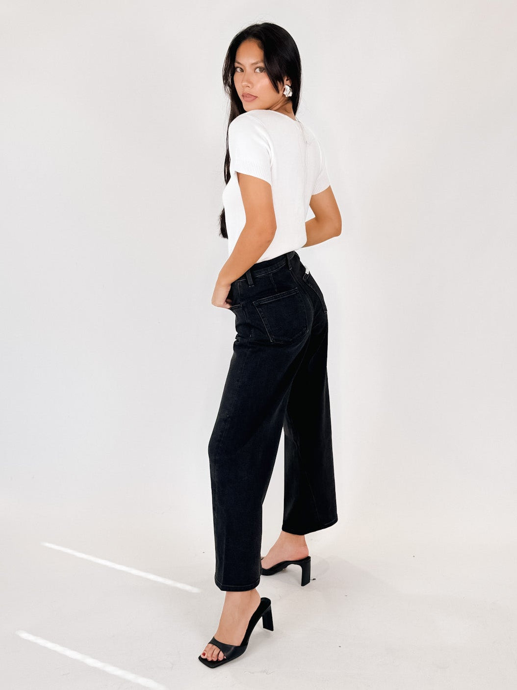 Pistola Kyra Ankle High Rise Bowed Ankle Jean