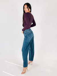 Pistola Wes High Rise Barrel Jean